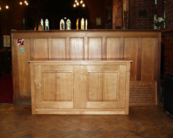 Bespoke church furniture