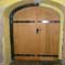 Curved top oak doors