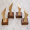 Barbara Hepworth style yew carving